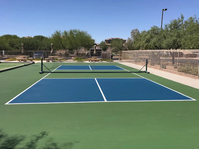 Sơn lại 1 lớp sàn cũ pickleball trường học LAYKOLD 2025 US OPEN